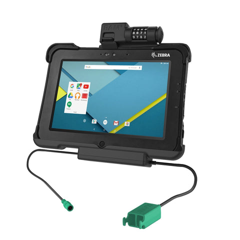 GDS® Combo Locking Power + Dual USB Dock for Zebra XSLATE L10 (RAM-HOL-ZE15PD2CLU)