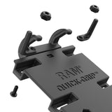 RAM® Quick-Grip™ XL Phone Mount with Vibe-Safe™ & U-Bolt Base - Short (RAM-B-149Z-A-PD4-462)