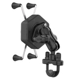 RAM® X-Grip® Large Phone Mount with Vibe-Safe™ & U-Bolt Base - Short (RAM-B-149Z-A-UN10-462)