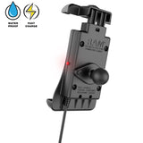 RAM® Quick-Grip™ 15W Waterproof Wireless Charging Handlebar Mount (RAM-B-149Z-A-UN14W-V7M-1)