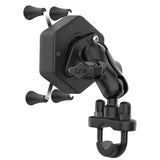RAM® X-Grip® Phone Mount with Vibe-Safe™ & U-Bolt Base - Short (RAM-B-149Z-A-UN7-462)