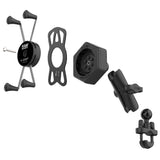 RAM® X-Grip® Large Phone Mount with Vibe-Safe™ & U-Bolt Base - Medium (RAM-B-149Z-UN10-462)