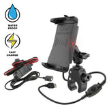 RAM® Quick-Grip™ 15W Waterproof Wireless Charging Mount with Tough-Claw™ (RAM-B-400-A-UN14W-V7M-1)