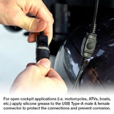 RAM® Quick-Grip™ 15W Waterproof Wireless Charging Mount with Tough-Claw™ (RAM-B-400-A-UN14W-V7M-1)