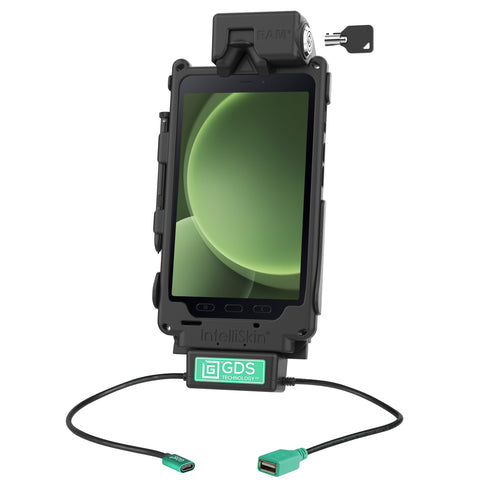 Locking GDS® Tough-Dock™ + Single USB-A for Samsung Tab Active5 & 3 (RAM-GDS-DOCKL-SAM62CDU)