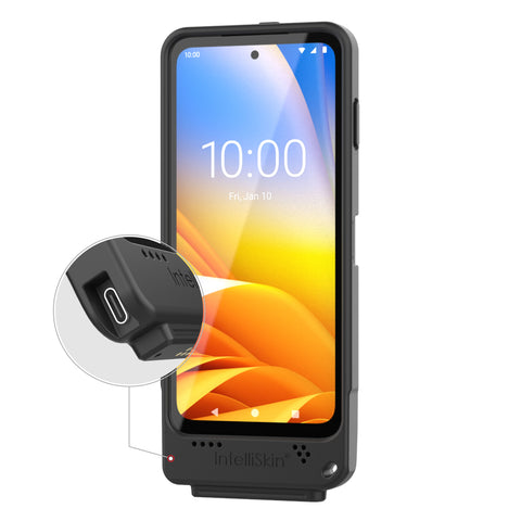 IntelliSkin® for Zebra EM45 with External USB-C Port - No Belt Clip (RAM-GDS-SKIN-ZE37-C-NC)