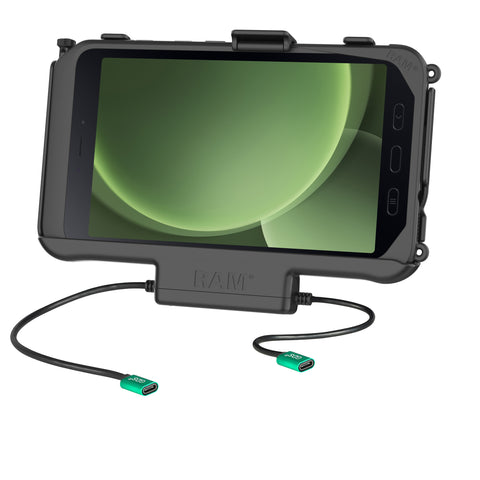 RAM® USB-C Powered Dock + USB-C Data for Samsung Tab Active5 & 3 (RAM-HOL-SAM60CP-CU)