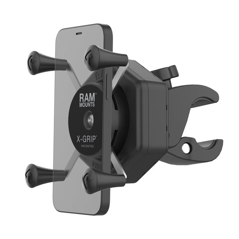 RAM® X-Grip® Phone Mount with Vibe-Safe™ & Small Tough-Claw™ (RAM-HOL-UN7-462-400)