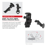 RAM® Combo-Locking Form-Fit Powered Dock for Zebra TC53 & TC58 (RAM-HOL-ZE17CL-2U)