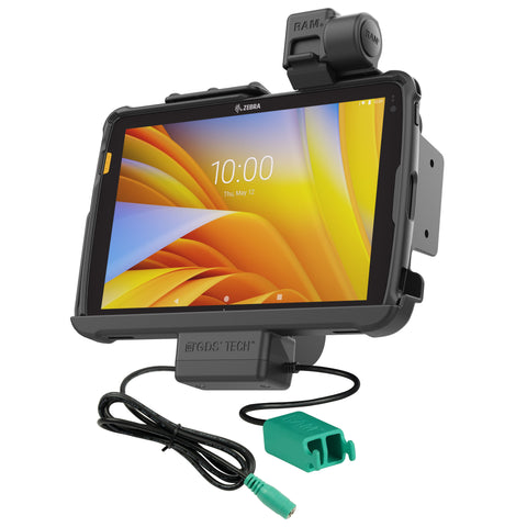 RAM® Tough-Dock™ Power + Dual USB with Latch for Zebra ET4x 10" Tablet (RAM-HOL-ZE21PD2NLLU)