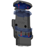 RAM® Locking Form-Fit Powered Dock for Zebra TC22 & TC27 without Boot (RAM-HOL-ZE24PL-1U)