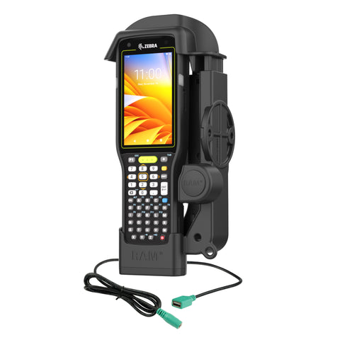 RAM® Powered Dock + Single USB-A for Zebra MC3300/3400/3450 (RAM-HOL-ZE33PDU)