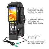 RAM® Powered Dock + Single USB-A for Zebra MC3300/3400/3450 (RAM-HOL-ZE33PDU)