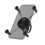 RAM® X-Grip® Large Phone Mount with Low-Profile Zip Tie Handlebar Base (RAP-460Z-UN10U)