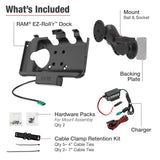 RAM® EZ-Roll'r™ USB-C Powered Mount for Samsung Tab Active5 & 3 (RAM-101-225B2-SAM60CP-V7CU)