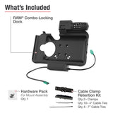 RAM® Combo Locking Power + Data Dock for Samsung Tab Active5 & 3 (RAM-HOL-SAM58CPCL-1AU)