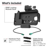 RAM® Locking Modular Power + Single USB Dock for Samsung Tab Active5 & 3 (RAM-HOL-SAM58CPKLN-1AU)