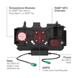 RAM® EZ-Roll'r™ Modular Power + Single USB Dock Samsung Tab Active5 & 3 (RAM-HOL-SAM60CPN-1AU)