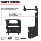RAM® Printer Mount with Paper Feed for Zebra ZQ630 Series (RAM-PM1-ZE31U)