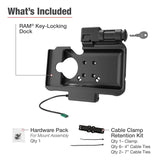 RAM Key Locking USB-C Powered Dock for Samsung Tab Active5 & 3 (RAM-HOL-SAM58CPKLU)