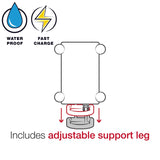 RAM Tough-Charge 15W Waterproof Wireless Charging Motorcycle Mount (RAM-B-149Z-A-UN12W-V7M-1)