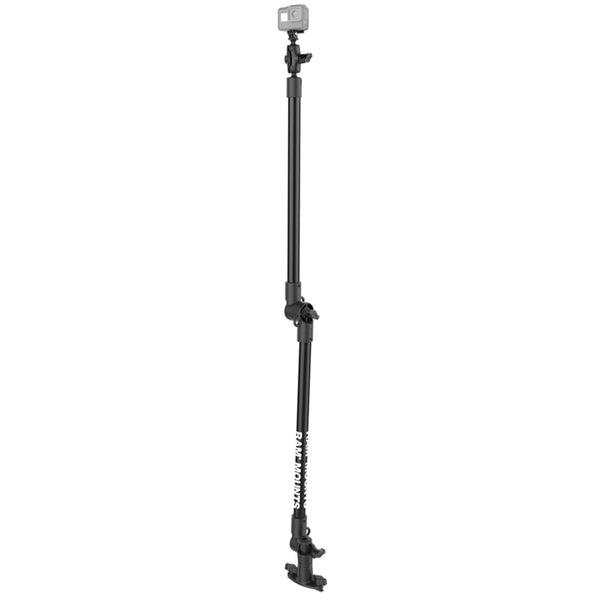 RAM® Tough-Pole™ 48" Camera Mount with Double Pipe & Dual Track Base (RAP-411-18-18-A-GOP1)