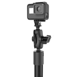 RAM® Tough-Pole™ 24" Camera Mount with Single Pipe & Dual Track Base (RAP-411-18-A-GOP1)