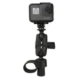RAM® Tough-Strap™ Double Ball Mount with Universal Action Camera Adapter (RAP-B-460-A-GOP1U)