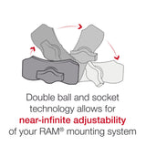 RAM® Quick-Grip™ XL Phone Mount with RAM® Tough-Strap™ Handlebar Base (RAP-B-460-A-PD4U)