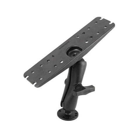 RAM-137U Rectangular Plate with Ball, Double Arm & Round Base  - RAM Mounts Philippines - Mounts PH