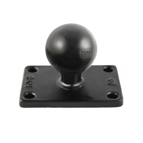 RAM-202U-23 C Size Ball on Rectangular Plate w/ 4-Hole Pattern  - RAM Mounts Philippines - Mounts PH