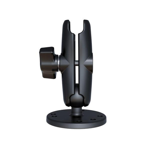 RAM 1" Ball Medium Double Socket Arm with 2.5" Round Base with AMPs Hole Pattern (RAM-B-103U) - RAM Mounts Philippines