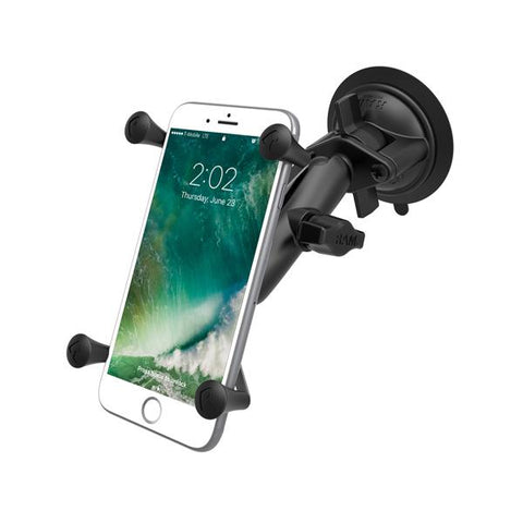 RAM Twist-Lock Suction Cup Mount with Universal X-Grip Phone/Phablet Cradle (RAM-B-166-UN10U) - RAM Mount Philippines