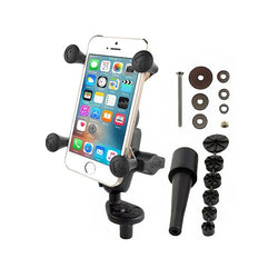 RAM Fork Stem Mount with Double Socket Arm & Universal RAM X-Grip Phone Cradle (RAM-B-176-A-UN7U) - RAM Mount Philippines