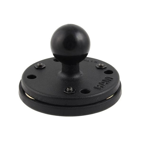 RAM 2.5" Round Base with AMPs Hole Pattern, 1" Ball & Triple Magnetic Base Adapter (RAM-B-202-339U) - RAM Mount Philippines