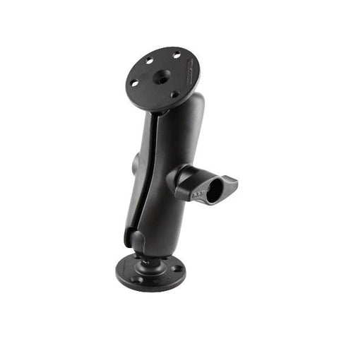 RAM D Size Ball Mount with 2 Round Plate & Medium Arm (RAM-D-101U) - Image1