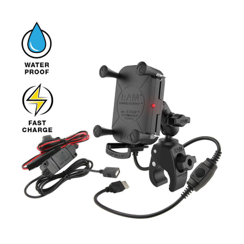 RAM-B-400-A-UN12W-V7M RAM Tough-Charge Waterproof Wireless Charging Mount with Tough-Claw-image-1