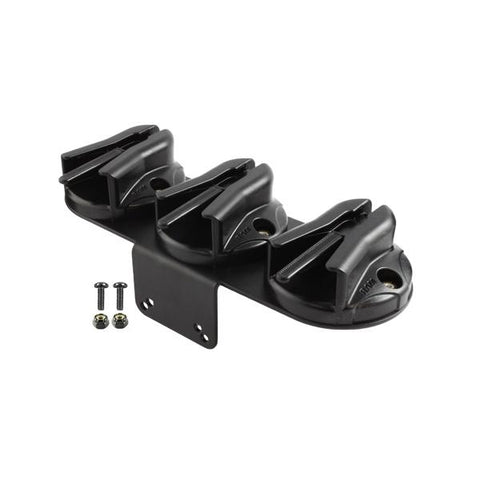 RAM Tough-Box™ Console Triple Microphone Clip Base with 90 Degree Mounting Bracket (RAM-VC-MC3) - RAM Mounts - Mounts Philippines