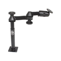 RAM-VP-SW1-89 Double Arm w Male, Female Tele-Pole & Round Base