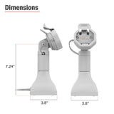 GDS® Uni-Conn™ Powered 7" Pedestal Dock with USB-C - Gray (RAM-GDS-DOCK-D11-7-U3C-GRY)