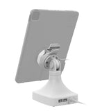 GDS® Uni-Conn™ Powered Tilt & Swivel Dock with PoE + Data - Gray (RAM-GDS-DOCK-D14-U3E-2A-GRY)