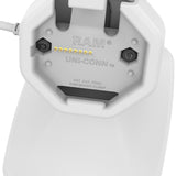 GDS® Uni-Conn™ Powered Tilt & Swivel Dock with PoE + Data - Gray (RAM-GDS-DOCK-D14-U3E-2A-GRY)