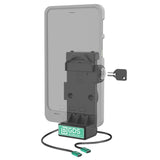 GDS® Uni-Conn™ Locking Spring Loaded Power + Single USB-C Dock (RAM-GDS-DOCKL-V12-U1CP-CU)