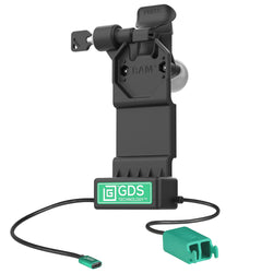 GDS® Uni-Conn™ Left Locking Power + Dual USB-A Dock (RAM-GDS-DOCKLL-U1CD2U)