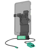 GDS® Uni-Conn™ Left Locking Power + Dual USB-A Dock (RAM-GDS-DOCKLL-U1CD2U)