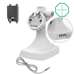 GDS® Uni-Conn™ Powered Locking Tilt & Swivel Dock with PoE + Data - Gray (RAM-GDS-DOCKLR-D14-U3E-2A-GRY)