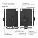 IntelliSkin® Thin-Case™ for iPad Air 11 M2 & M3 D Shape & Rear Pogo Pads (RAM-GDS-SKIN-AP45-M2-TCDB)