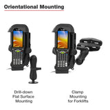 RAM® Powered Dock + Single USB-A for Zebra MC9400 & MC9300 (RAM-HOL-ZE32PDU)