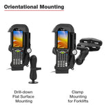RAM® Locking Powered Dock for Zebra MC9400 & MC9300 (RAM-HOL-ZE32PLU)