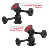 RAM® Dual 90-Degree Pivot Mount with Knob (RAP-101-PV4-2PU)